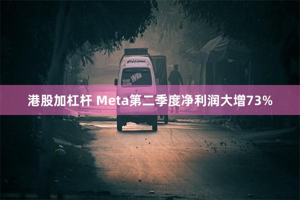 港股加杠杆 Meta第二季度净利润大增73%